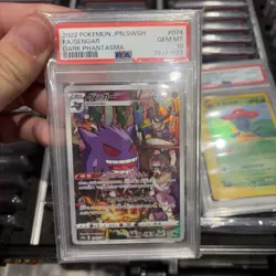 PSA 10 Gengar CHR 074/071 Dark Phantasma 2022 Pokemon Card Holo Japanese - NM - Image 1
