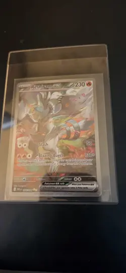 Reshiram EX 166/086 White Flare Holo Illustration Rare Card - Image 1