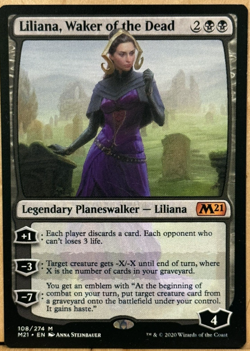LIMITED EDITION MtG Magic Core M21 Liliana, Waker of the Dead Unplayed NM - Image 1