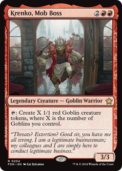 Krenko, Mob Boss (Foil) - Foundations (FDN) - Image 1
