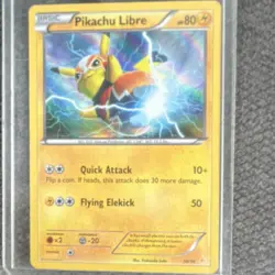 Pokemon Pikachu Libre Holo Promo Card 30/30 XY Trainer Kit Basic 80 HP 50 Attack - Image 1