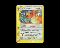 Pokemon TCG Dragonite Expedition Base Set Holo Rare Card 9/165 - Image 1