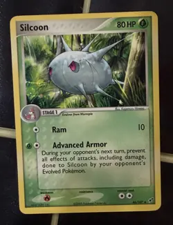 Pokemon Silcoon 46/107 DX EX Deoxys LP - Image 1
