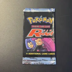 Pokemon Team Rocket EMPTY Booster Pack Jessie & James Vintage Packet WOTC 2000 - Image 1