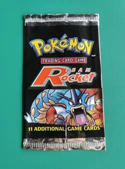 Pokemon Team Rocket EMPTY Booster Pack Gyarados Artwork Vintage Packet WOTC 2000 - Image 1