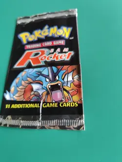 Pokemon Team Rocket EMPTY Booster Pack Gyarados Artwork Vintage Packet WOTC 2000 - Image 2