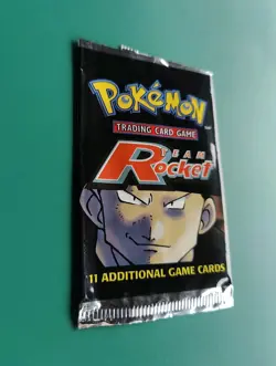 Pokemon Team Rocket EMPTY Booster Pack Giovanni Artwork Vintage Packet WOTC 2000 - Image 2
