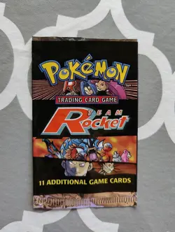 Pokemon Team Rocket EMPTY Booster Pack Mixed Artwork Vintage Packet WOTC 2000 - Image 3