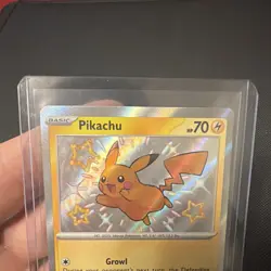 Pokemon Pikachu 131/091 SV: Paldean Fates Shiny Rare - Image 3