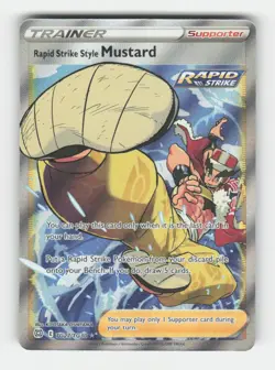 Rapid Strike Style Mustard SWSH09: Brilliant Stars Trainer Gallery (SWSH09:TG... - Image 1