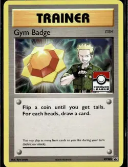 2016 XY Promo Pokemon League Stamped Gym Badge Lt. Surge XY205 Holo - Image 1