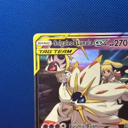 Solgaleo & Lunala GX 75/236 Ultra Rare Cosmic Eclipse SM Pokemon - Near Mint NM - Image 2