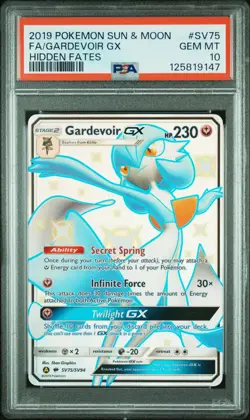 GARDEVOIR GX 2019 Pokemon Sun Moon Hidden Fates Shiny Vault PSA 10 #SV75 - Image 1