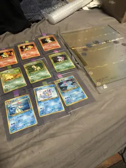 Pokemon TCG WotC Japanese Neo Premium File 1 Complete Set With Folder Clean Nm - Image 1