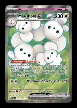 Maushold ex 233/182 Ultra Rare Paradox Rift Pokemon Holo - Image 1