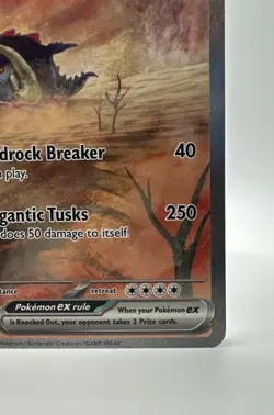 Pokemon Great Tusk ex Full Art Special Illustration Rare Holo 246/198 SV01 250 … - Image 4