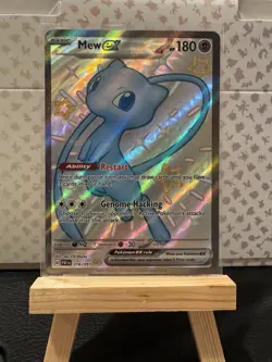 Pokemon TCG Mew EX 216/091 Scarlet & Violet Paldean Fates NM Condition - Image 1
