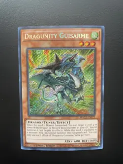 Yugioh Dragunity Guisarme HAC1-EN172 Secret Rare Limited Edition NM/LP - Image 1