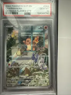Pokemon Charmander TCG #044 Obsidian Flames Edition, PSA 10 - Image 1