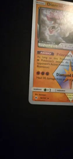 Pokemon TCG World Champion Signed Nao Diancie Prism Star 74/131 Holo Ultra Rare - Image 3