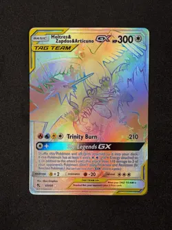 [MINT] Moltres & Zapdos & Articuno GX (Secret) 69/68 Hidden Fates Holo Pokemon - Image 3