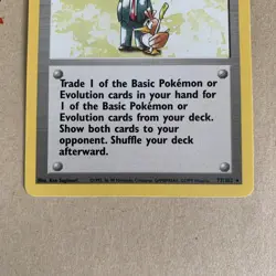 Pokemon Trader WOTC Base Set 77/102 Rare Trainer Vintage 1999 Near Mint NM - Image 4