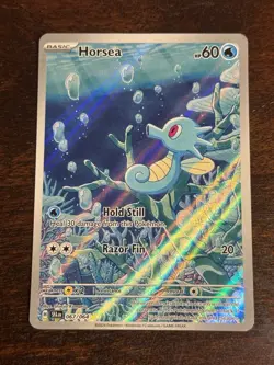 Pokemon Horsea 067/064 Shrouded Fable Illustration Rare - Image 1