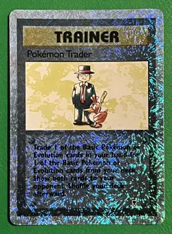 Pokemon Trader 103/110 Legendary Collection Reverse Holo WOTC Rare Vintage - Image 1