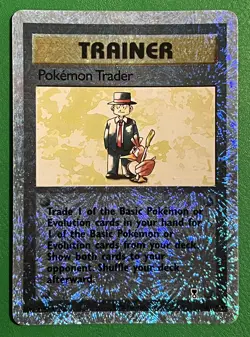 Pokemon Trader 103/110 Legendary Collection Reverse Holo WOTC Rare Vintage - Image 2