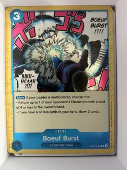 OP12-060 Boeuf Burst English R One Piece TCG Card Game - Image 1
