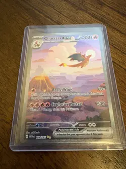 Pokemon TCG Charizard EX 199/165 Scarlet & Violet 151 SIR NM English - Image 1