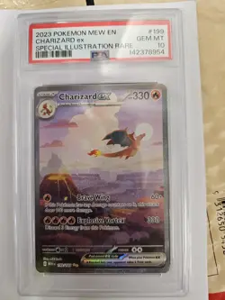 Charizard EX 199/165 Scarlet & Violet 151 English PSA 10 Gem Mint Pokemon TCG - Image 1
