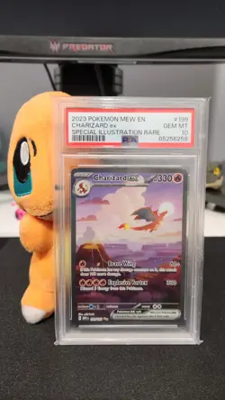 Charizard EX 199/165 Scarlet & Violet 151 English PSA 10 Gem Mint Pokemon TCG - Image 1