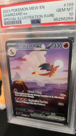 Charizard EX 199/165 Scarlet & Violet 151 English PSA 10 Gem Mint Pokemon TCG - Image 2