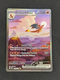 Charizard EX 199/165 SIR Pokemon 151 Scarlet & Violet Pokemon TCG English NM - Image 1