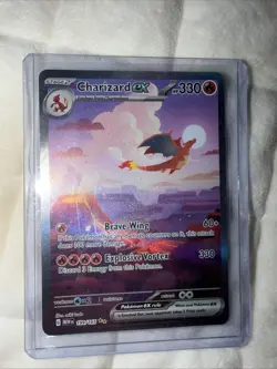 Pokemon TCG Charizard EX 199/165 Scarlet & Violet 151 Card Sir NM/M Condition - Image 1