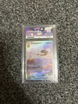 Pokemon TCG Charizard EX 199/165 SIR Scarlet & Violet 151 ACE 10 GEM MINT - Image 1