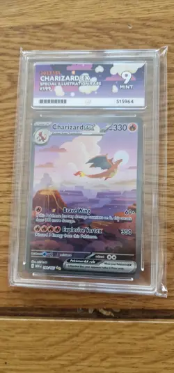 Pokemon TCG Charizard EX Card 199/165 Sir Scarlet & Violet 151 Series Ace 9 - Image 1