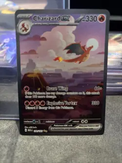 Pokemon TCG Charizard EX 199/165 Sir Pokemon 151 Scarlet Violet N Mint Condition - Image 1