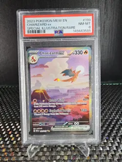 Pokemon TCG Charizard EX 199/165 Scarlet & Violet 151 English Psa 8 - Image 1