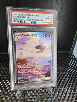Pokemon TCG Charizard EX 199/165 Scarlet & Violet 151 English Psa 8 - Image 3