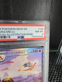 Pokemon TCG Charizard EX 199/165 Scarlet & Violet 151 English Psa 8 - Image 4