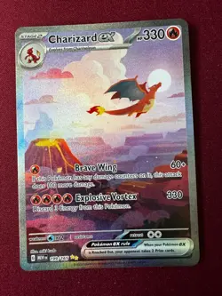 Pokemon TCG Charizard ex Scarlet & Violet-151 199/165 Holo SIR - Image 1