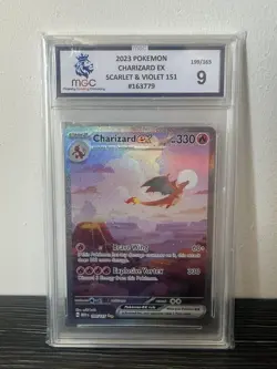 Pokemon TCG Charizard EX Scarlet & Violet 151 Card 199/165 MGC 9 - Image 1