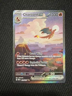 Pokemon TCG Charizard EX 199/165 Sir Scarlet & Violet 151 English NM Condition - Image 1