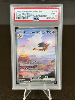 Pokemon TCG Charizard EX 199/165 Scarlet Violet 151 English Edition PSA 9 Mint - Image 1