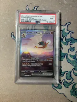 Pokemon TCG Charizard EX 199/165 Scarlet Violet 151 English PSA 9 - Image 1