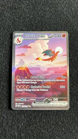 Pokemon Charizard EX 199/165 Scarlet & Violet 151 TCG Special Illustration - Image 1