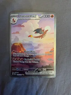 Pokemon TCG Charizard ex 199/165 Scarlet & Violet 151 English SIR - Image 1