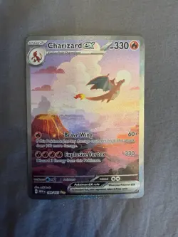 Pokemon TCG Charizard ex 199/165 Scarlet & Violet 151 English SIR - Image 2